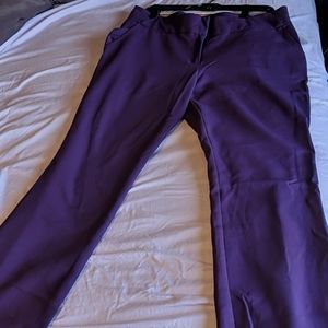 Dark purple women's dress pants